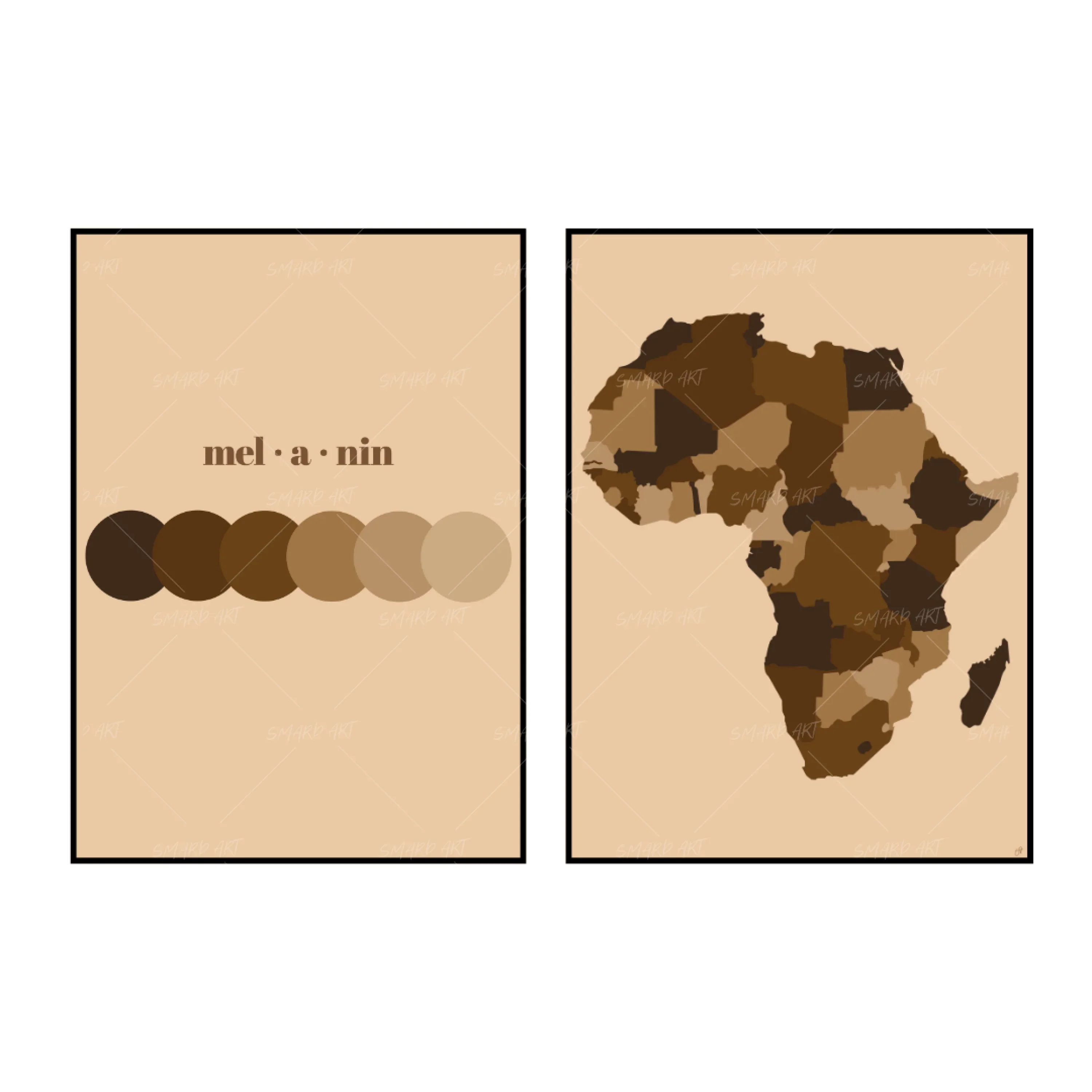 Art Print Bundle : Cocoa Theory + Melanin Mosaic