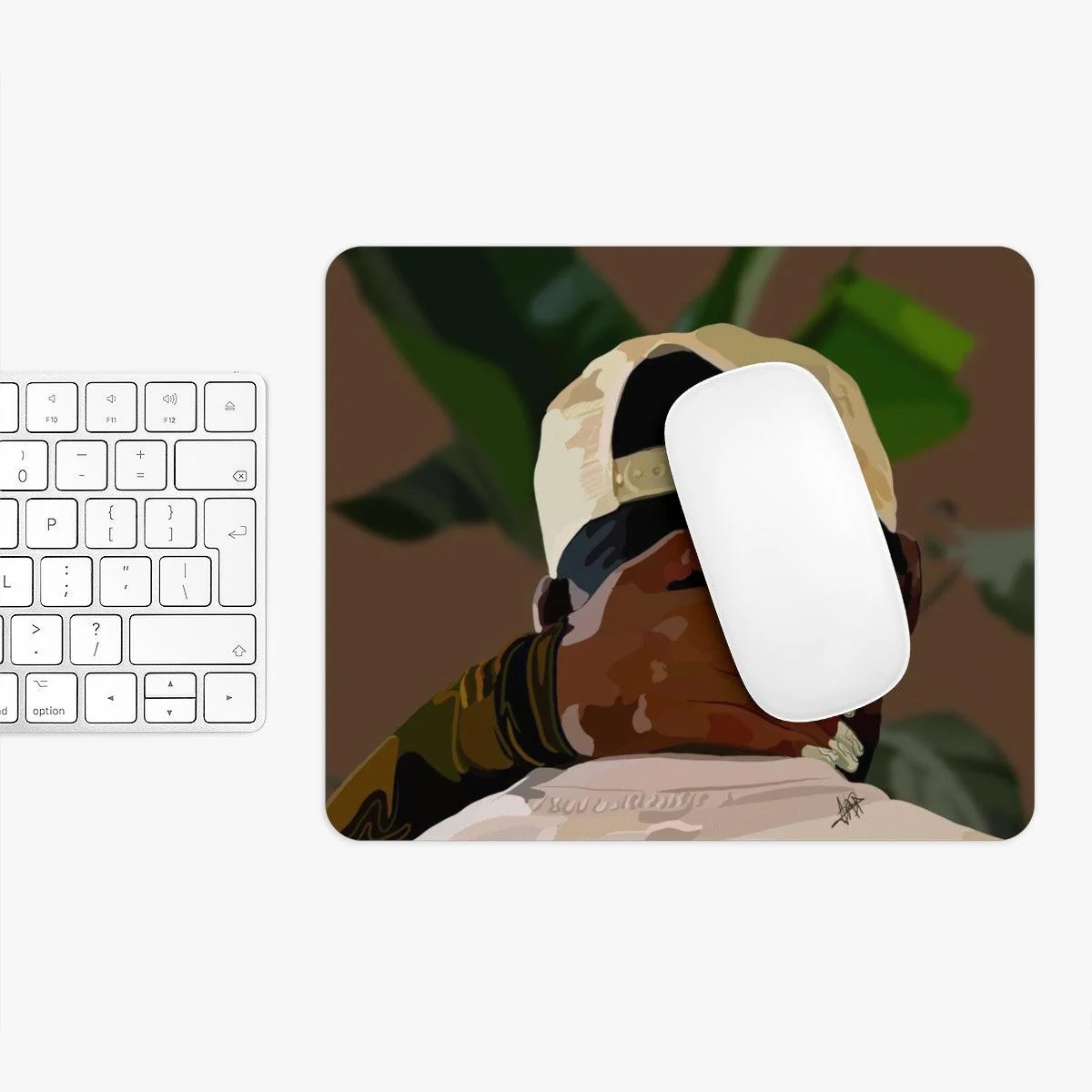 Black love Mouse Pad - Image 8