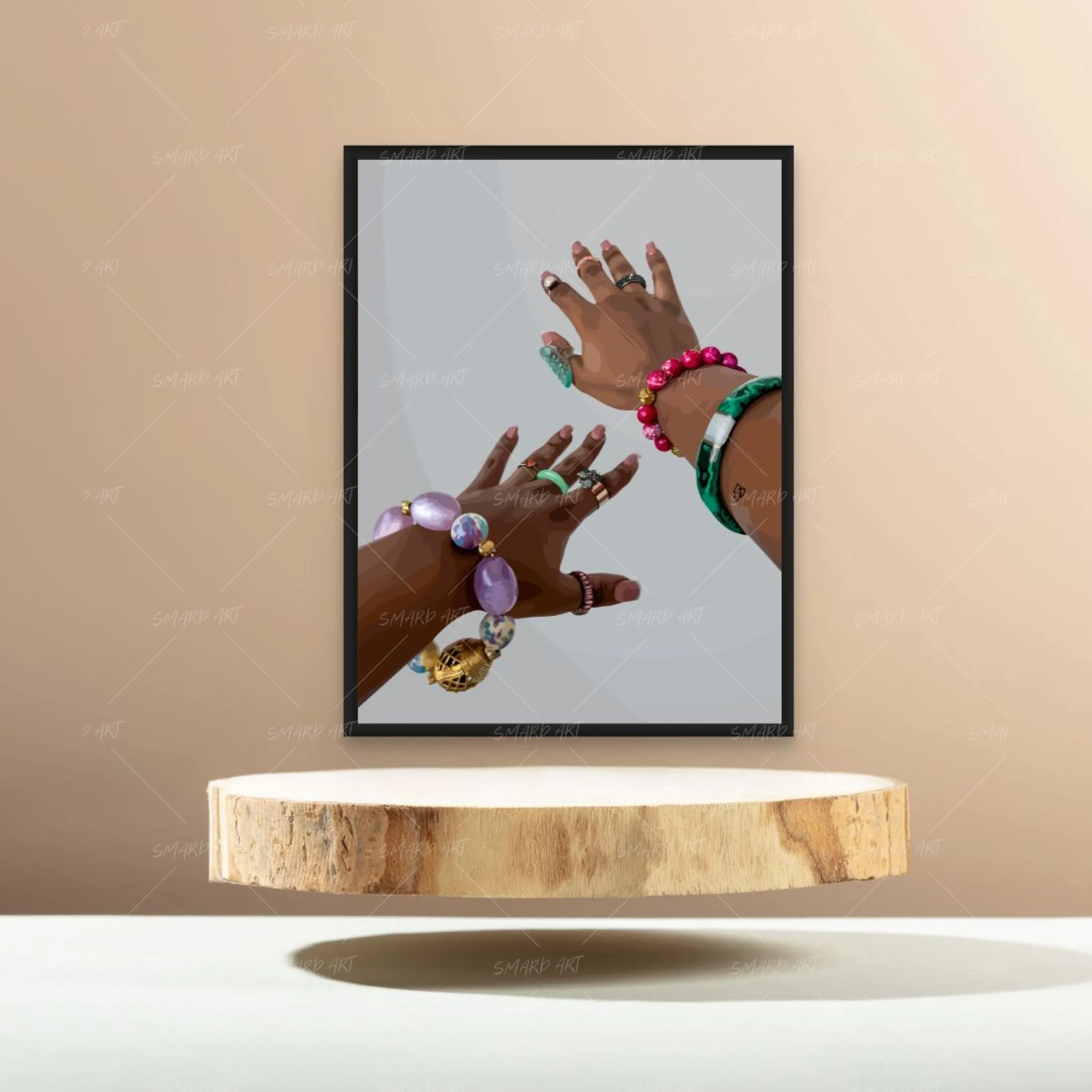 Colourful Jewels I (Grey Background) - Image 2