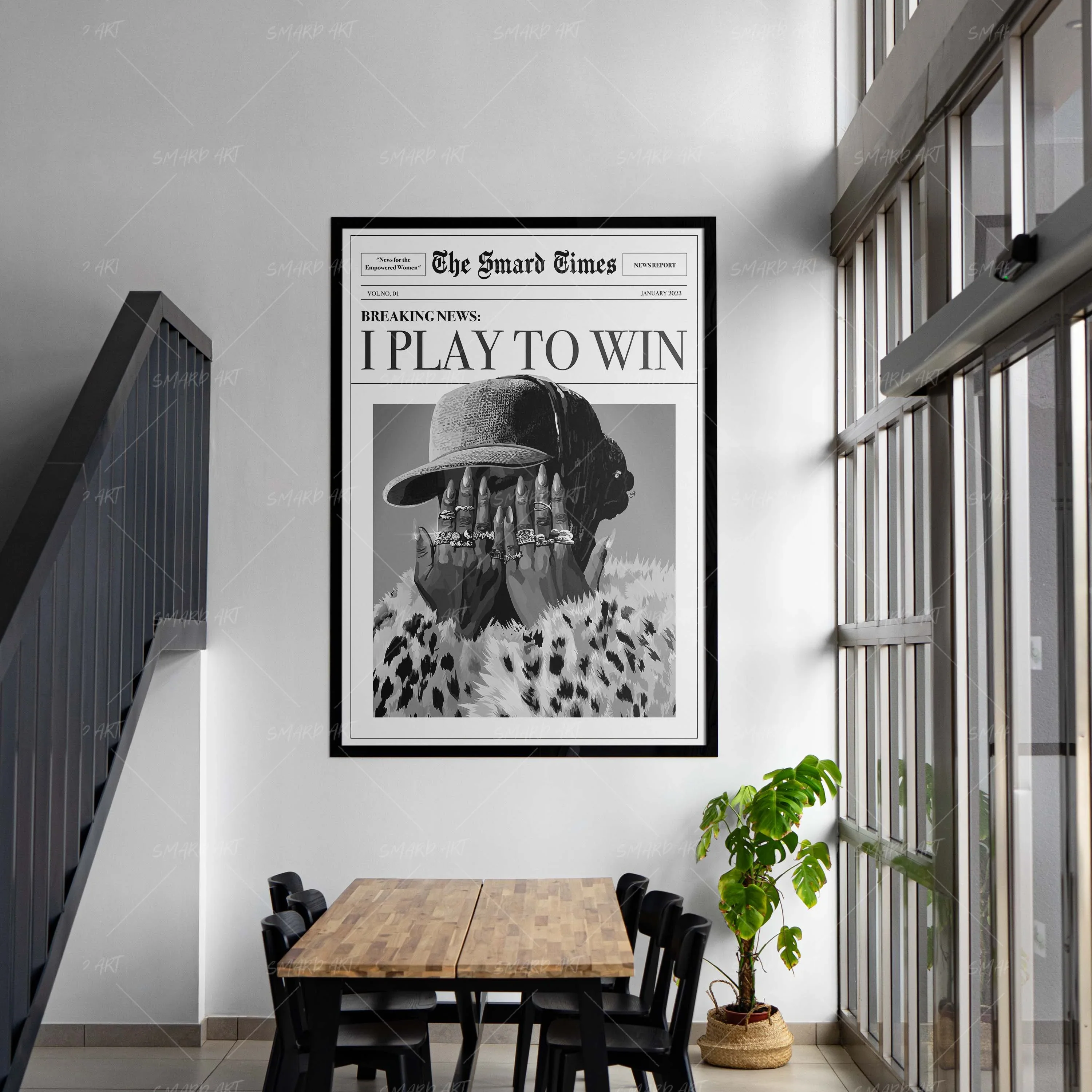 I Play To Win B&W - Image 5