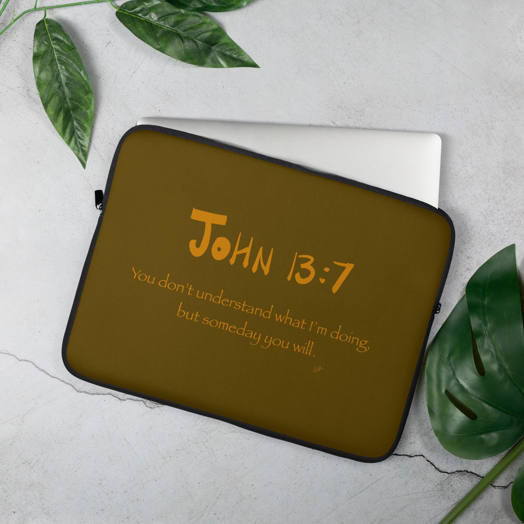 John 13:7 Laptop Sleeve - Image 2