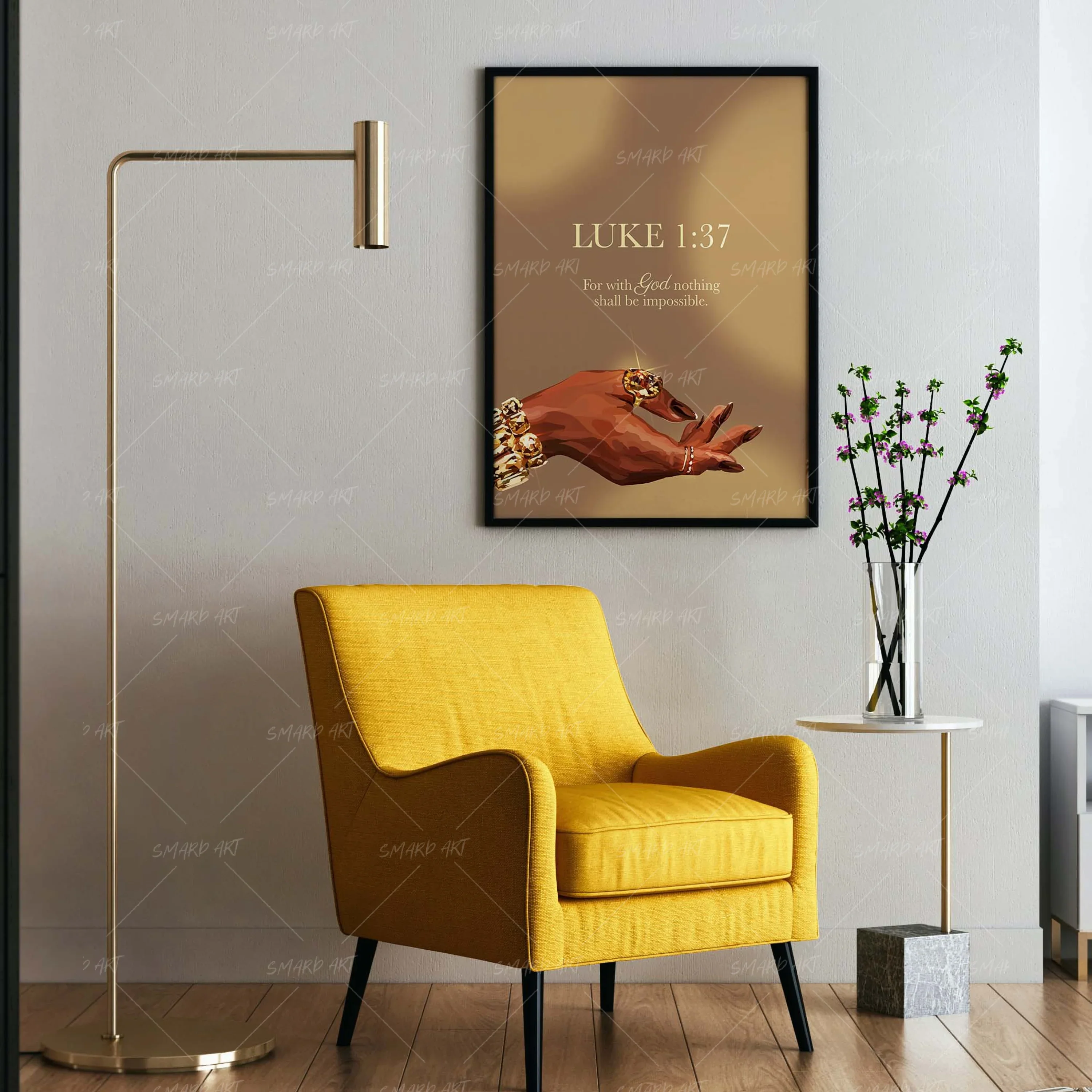 Luke 1:37 Gold - Image 5
