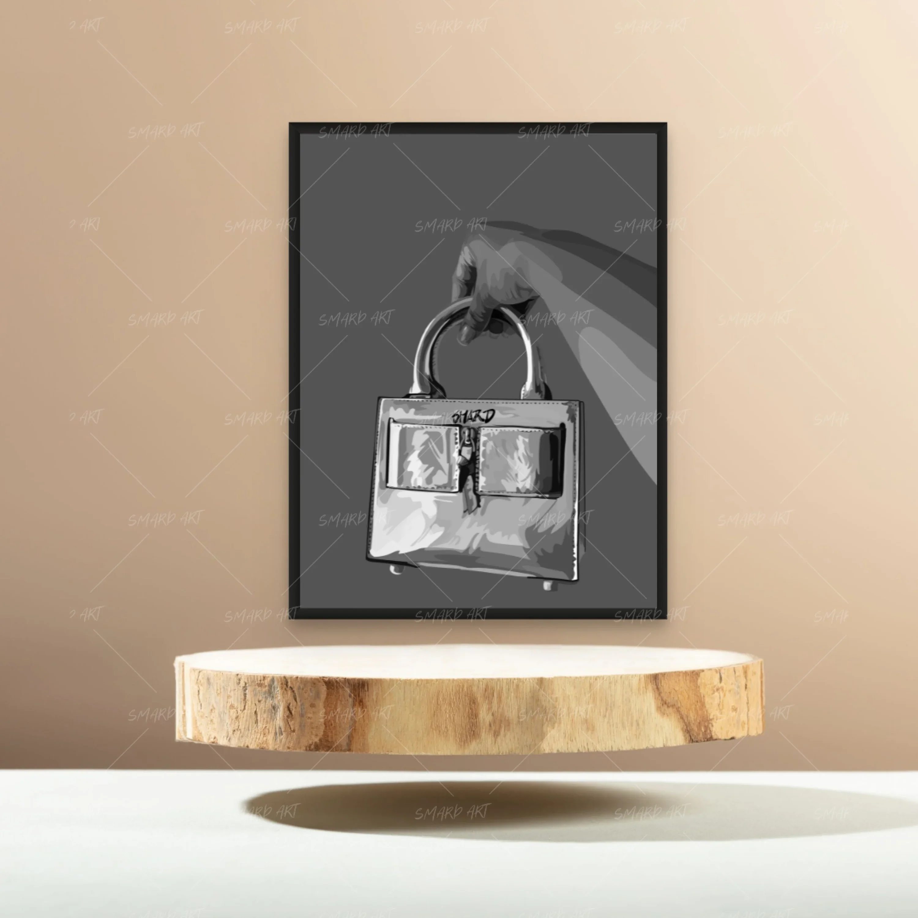 Silver Bag B&W - Image 2