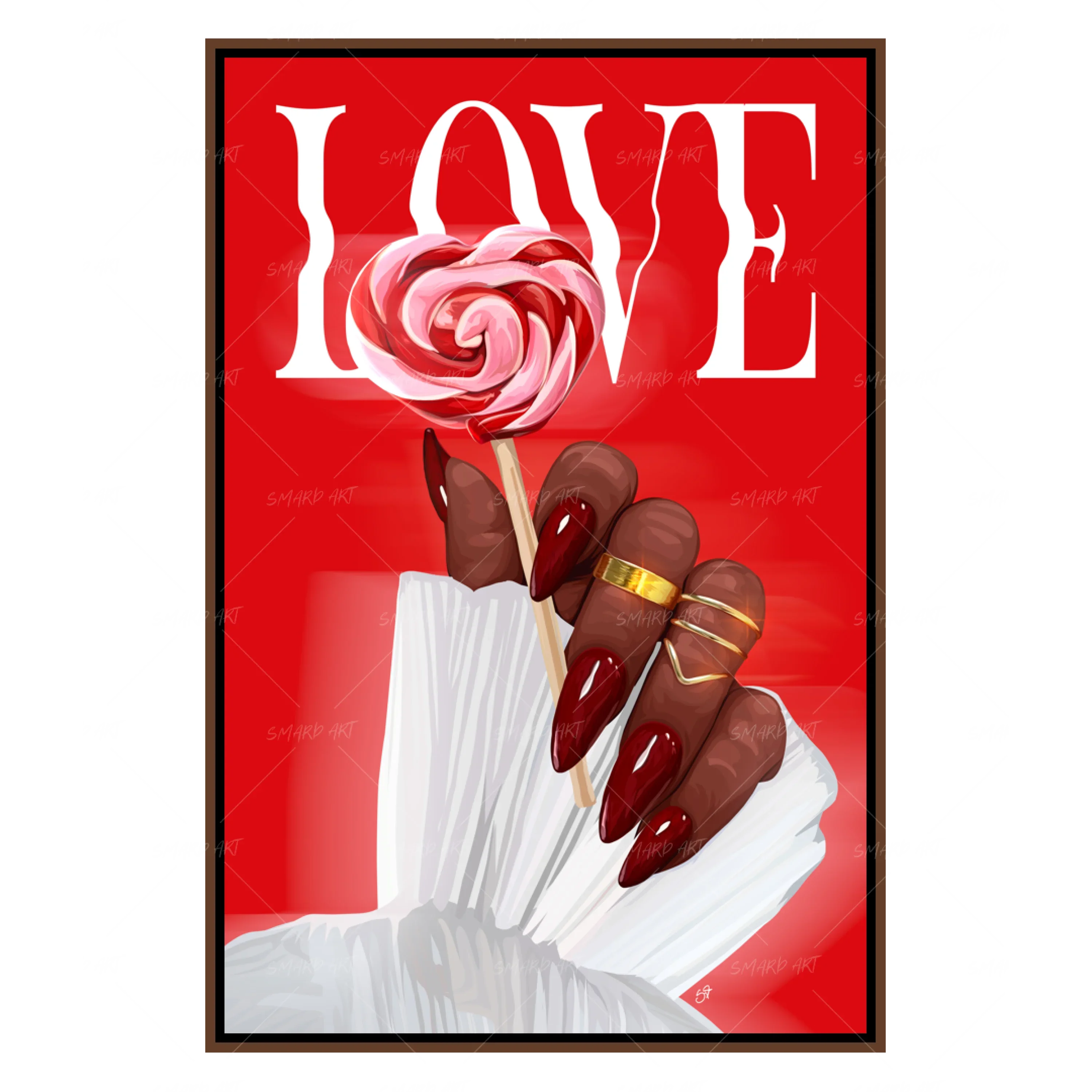 Sweetheart In Hand-Red