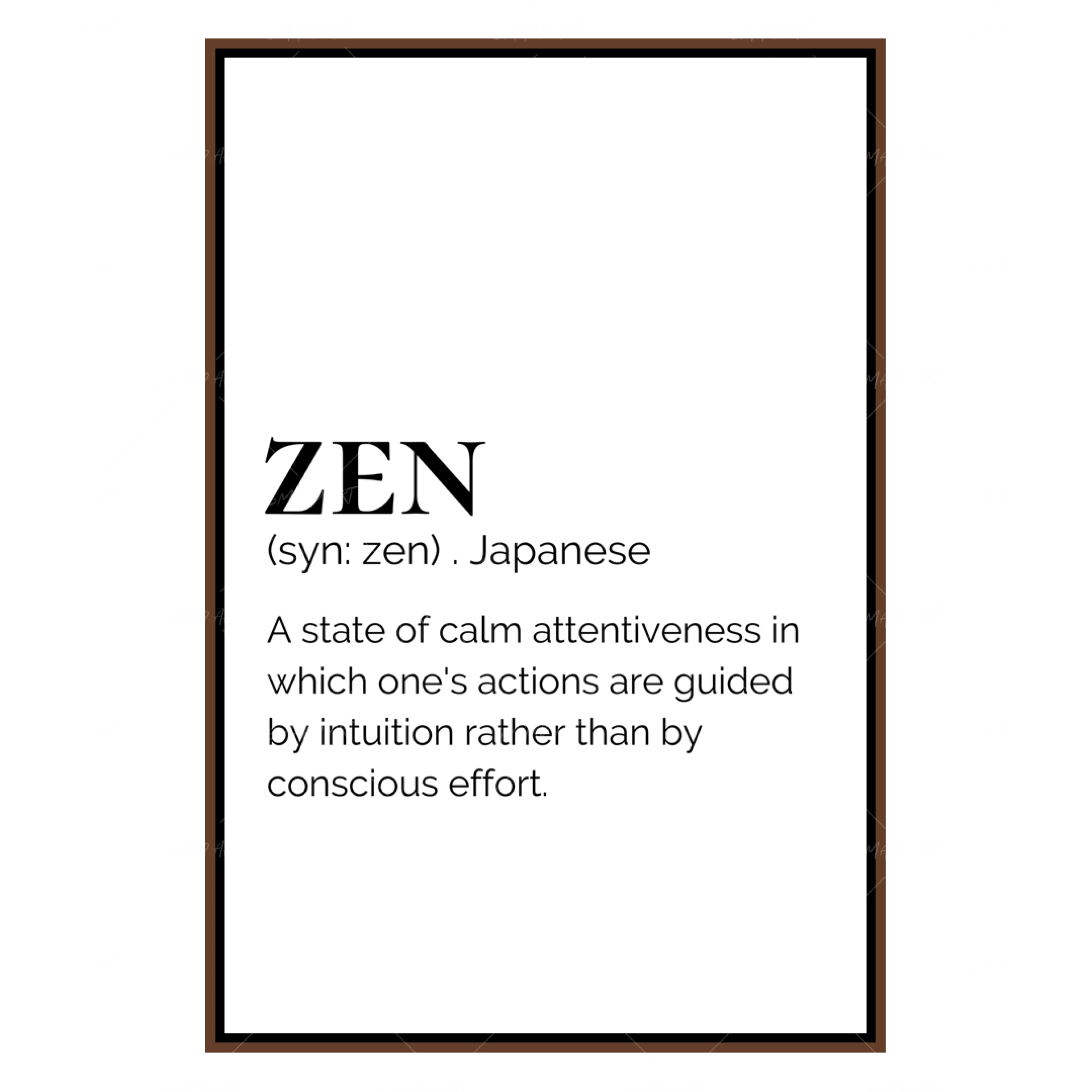 Zen- text.  (Smard X Anaya)